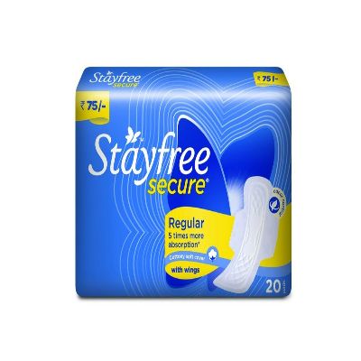 Stayfree Secure Cottony Regular Wing 18 Pcs