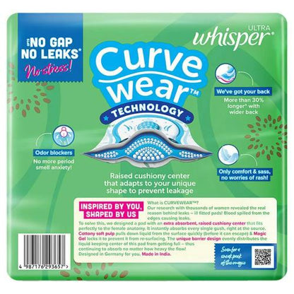 Whisper Maxi Ultra Clean Sanitary Pads Xl+ Wings 48 Pcs